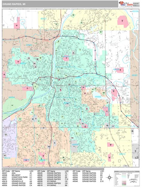 Benefits of using MAP Map Of Grand Rapids Michigan